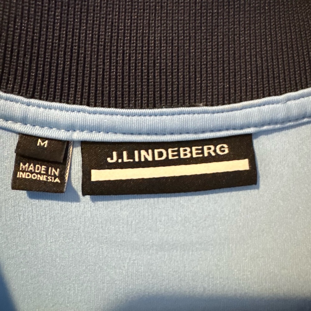 J.Lindeberg Blue Nelly Korda Jacquard Collar Women's Short Sleeve Golf Dress | M - Picture 4 of 10